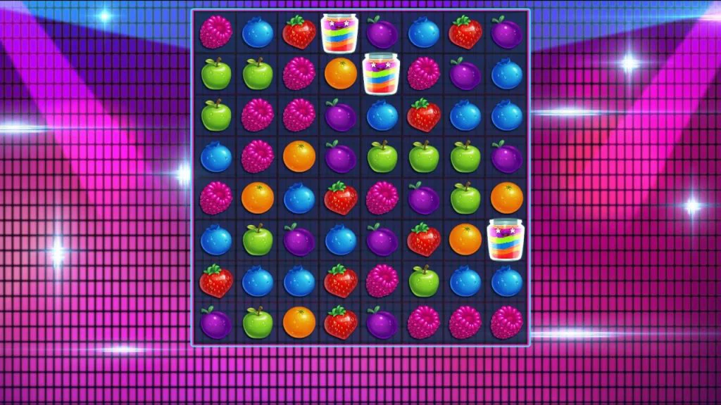 Gameplay of Jammin Jars casino game.